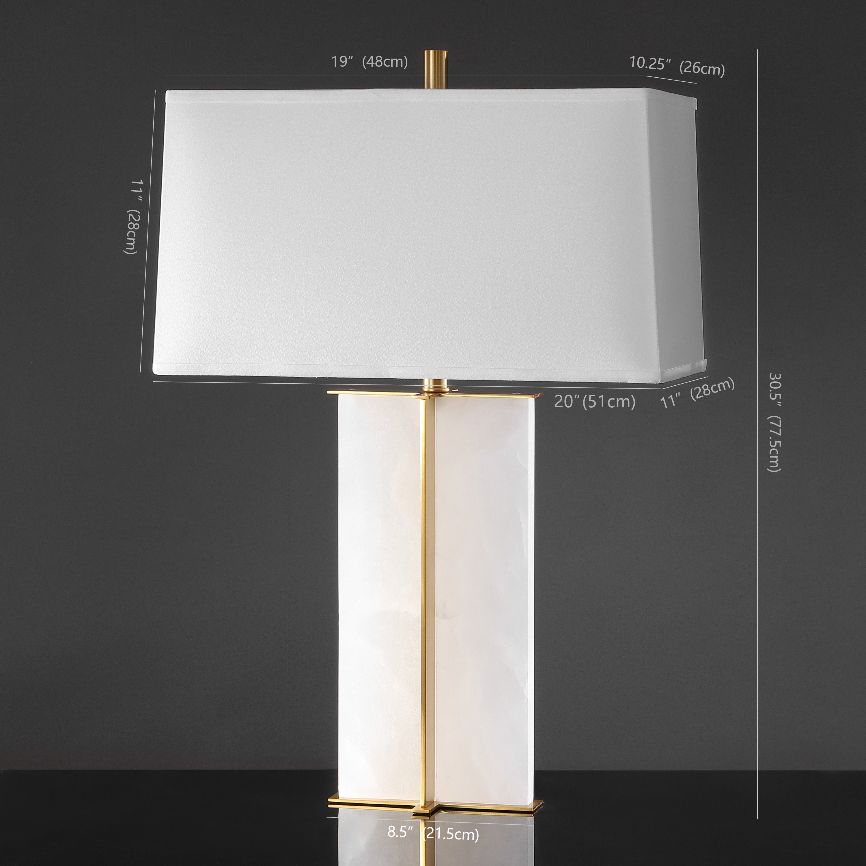 NATALEE MARBLE TISCH LAMPE