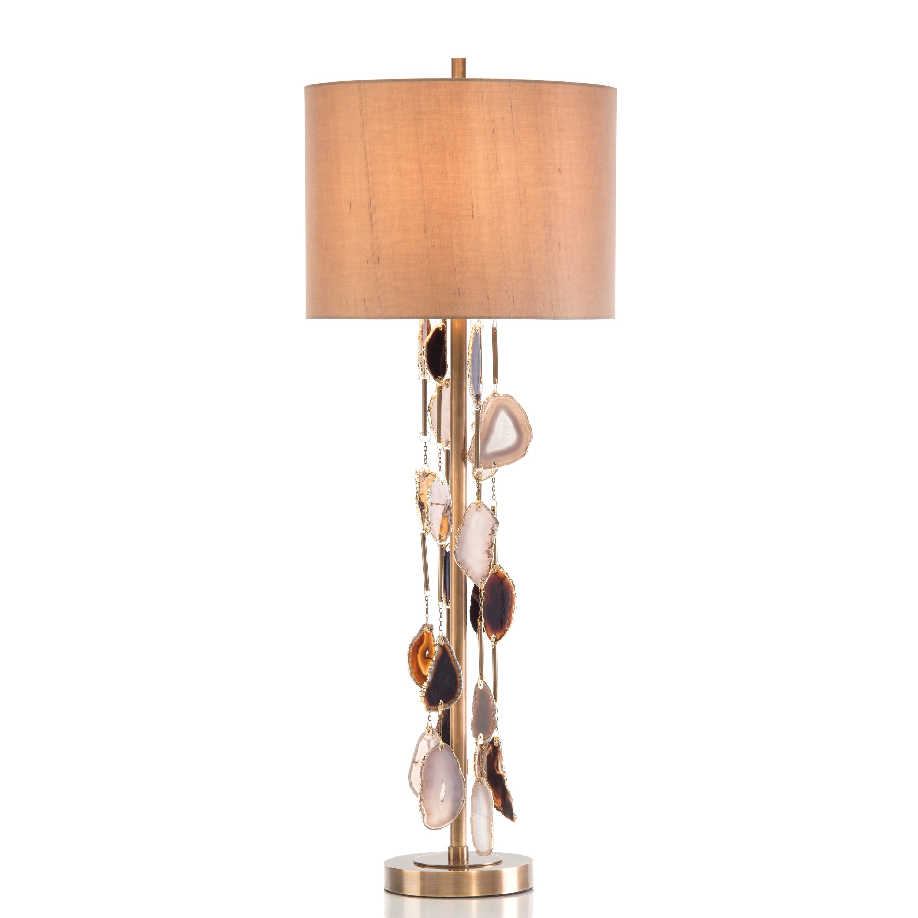 Lampe de buffet en agate tombant