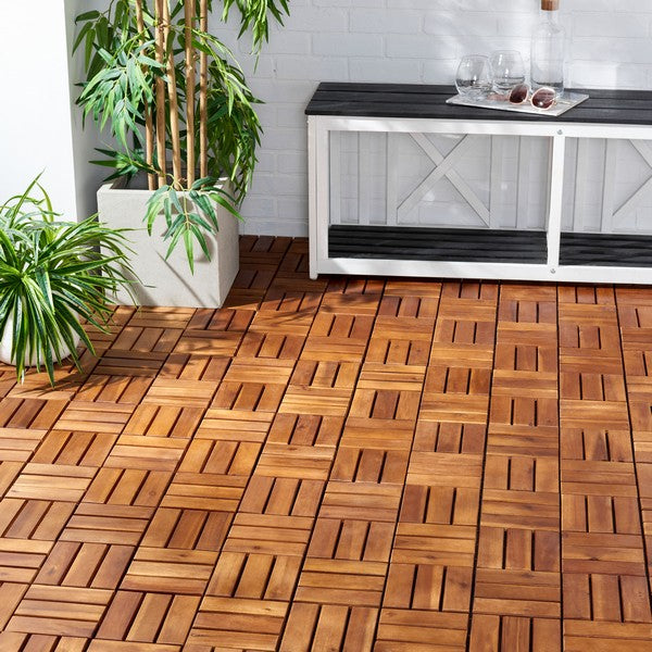 HANOI WOODEN FLOOR TILE- 12 SLATS-ACACIA