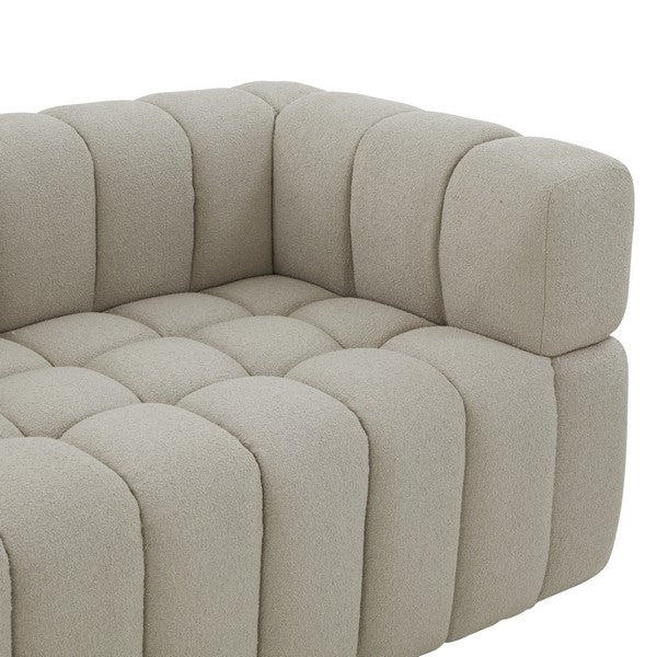 CALYNA CHANNEL TUFTED BOUCLE SOFA