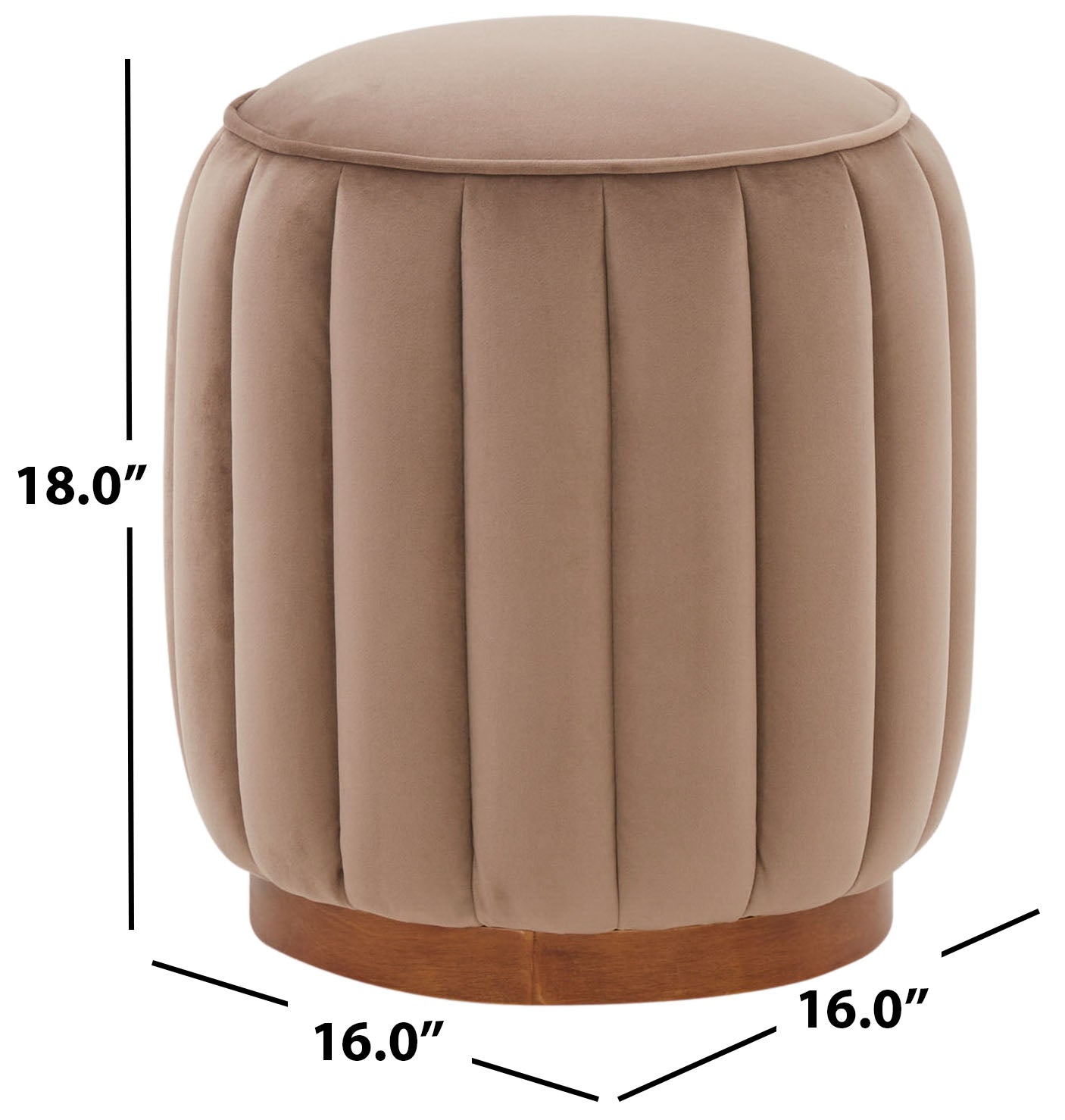 SHERRIE RUND KANAL TUFTED OTTOMAN