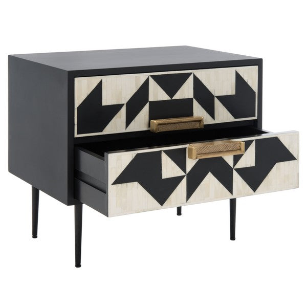 KIMORI 2 DRAWER NIGHTSTAND