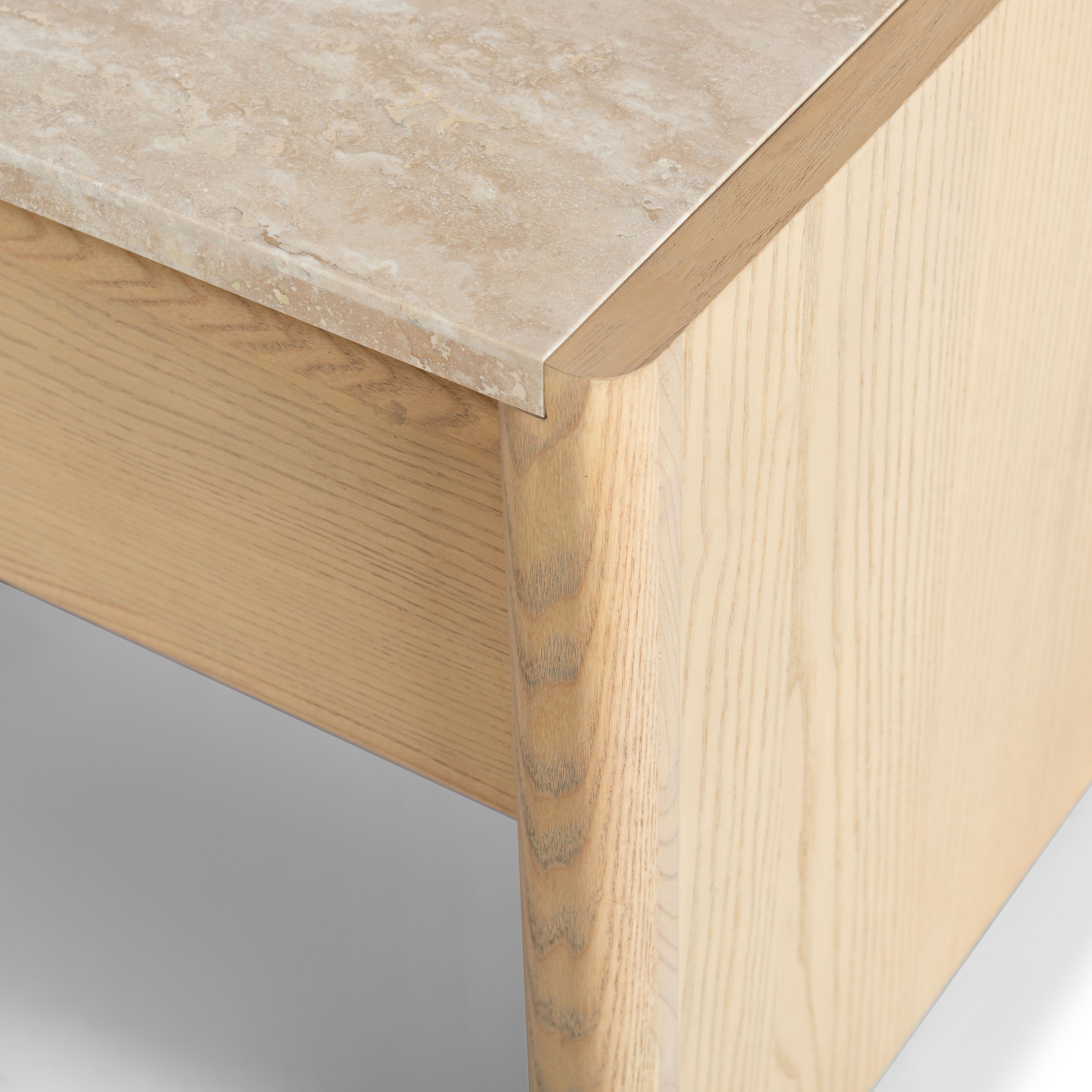 BELLAROSE TRAVERTINE NIGHTSTAND