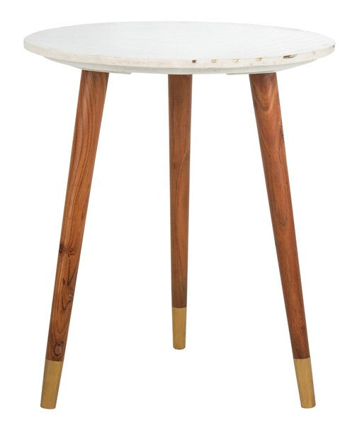 VALERIE ROUND MARBLE ACCENT TABLE