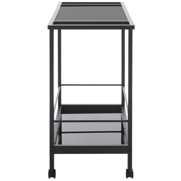 GAELLE 2 TIER BAR CART WITH HANDLES