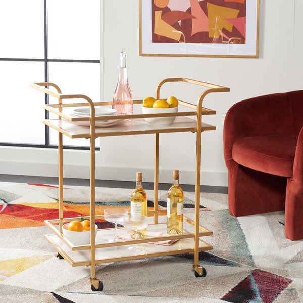 CARRELLO LAMERIS 2 TIER BAR CON MANIGLIA