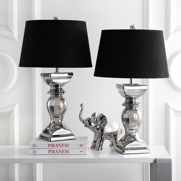 GÉNÉRALEMENT 27,5 POUCES H ARGENT BALUSTER LAMPE (SET DE 2)