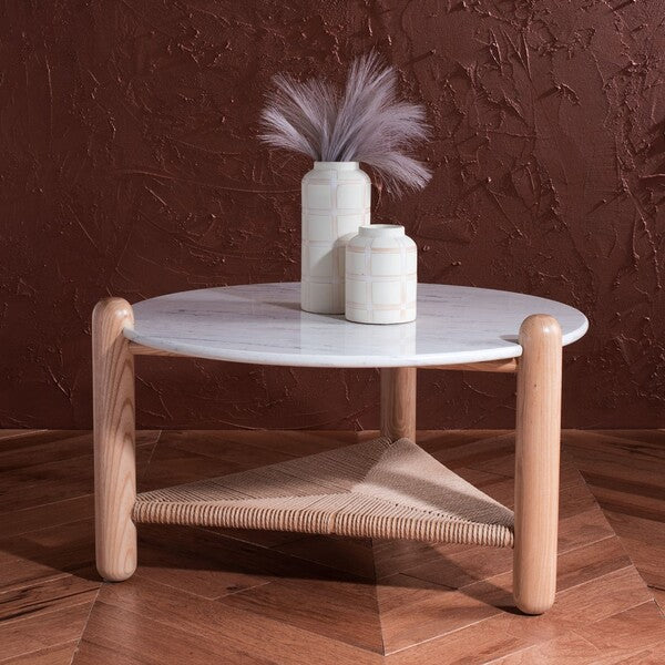 MACIANNA WOVEN SHELF COFFEE TABLE